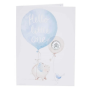 Hello Little One 2019 Silver Penny Baby Card in Blue