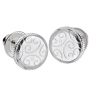 Sterling Silver Motto Iron Age Cufflinks